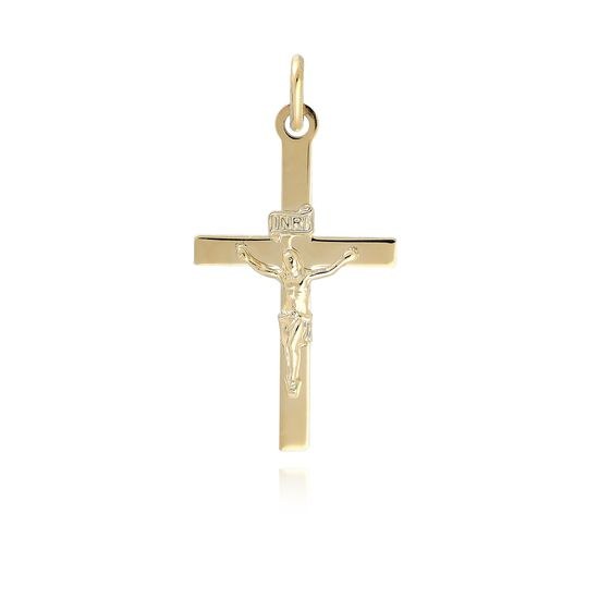 MOISS přívěsek ze žlutého zlata KŘÍŽ