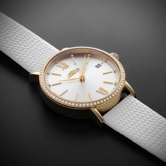 Hodinky PRIM Lady Elegant Gold Diamond W92P.13193.C