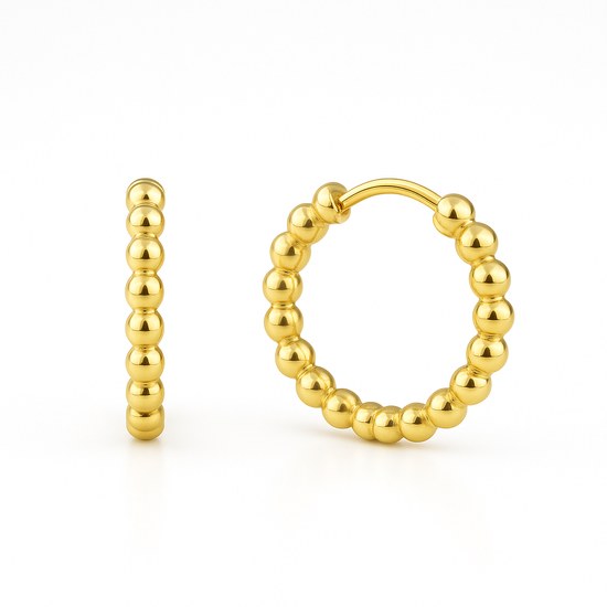 Zlaté 585/1000 náušnice kruhy