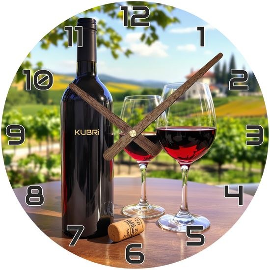 KUBRI KU2107 - Hodiny od českého výrobce pro milovníka dobrého vína