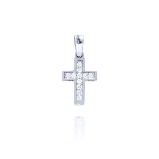 MOISS přívěsek z bílého zlata KŘÍŽEK