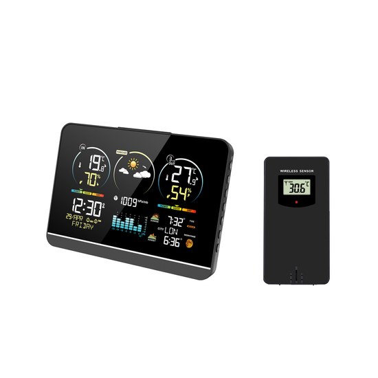 JVD RB3408 - barevná meteorologická stanice se stále osvětleným displejem