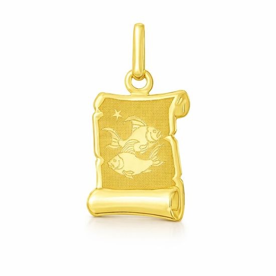 Zlatý přívěsek FE-22661 znamení zvěrokruhu RYBY