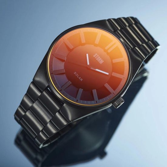 Hodinky Storm SOLARON SLATE RED