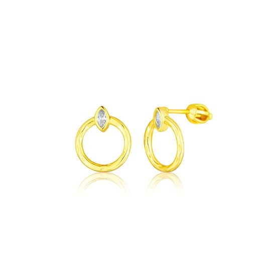 Náušnice JVD SVLE3310XF3GOSR stříbrné