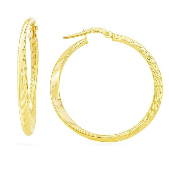 Zlaté 585/1000 náušnice kruhy