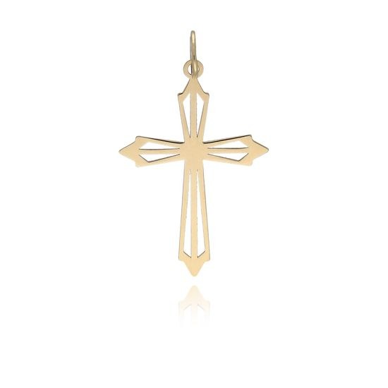 MOISS přívěsek ze žlutého zlata KŘÍŽ