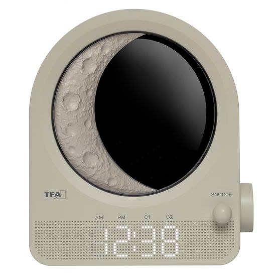 TFA 60.2053.15 - retro světelný budík měsíc a meteory