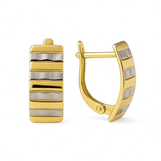 Zlaté náušnice vícebarevné