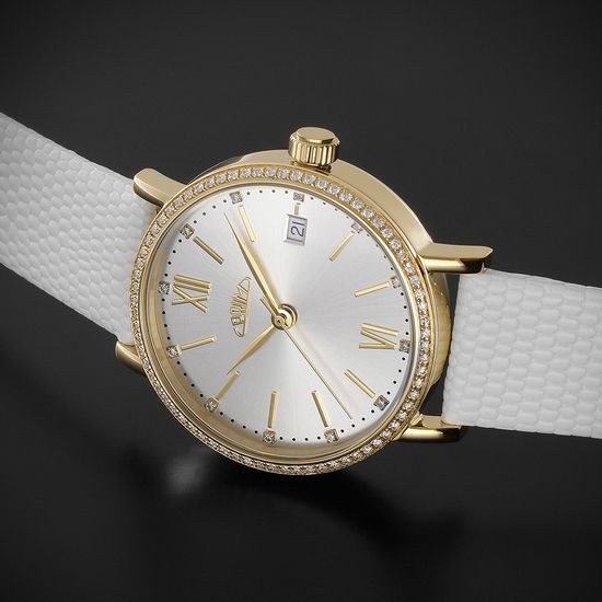 Hodinky PRIM Lady Elegant Gold Diamond W92P.13193.C
