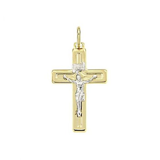 MOISS přívěsek ze žlutého zlata KŘÍŽ