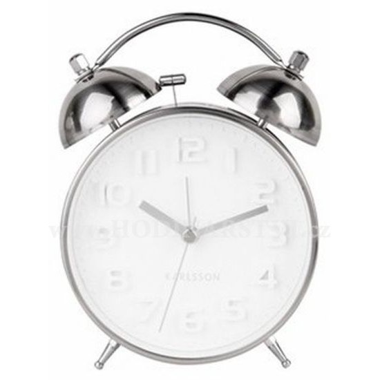 Designový budík 5721SI Karlsson 15cm