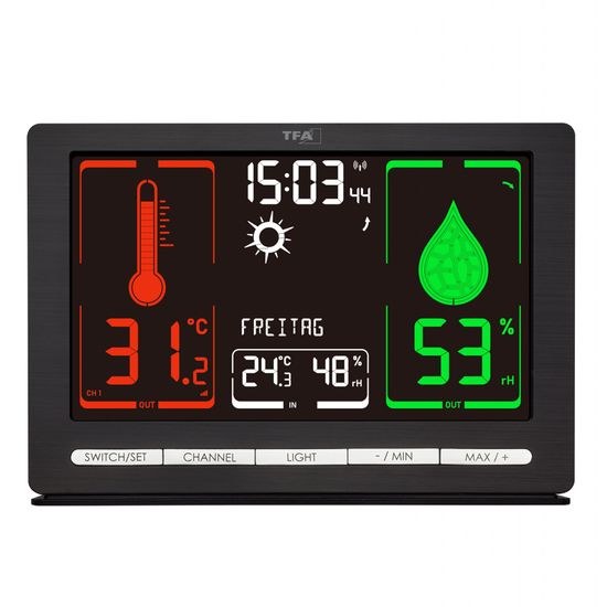 TFA 35.1132.01 - Domácí meteostanice s předpovědí počasí a barevným displejem METEOCHROME