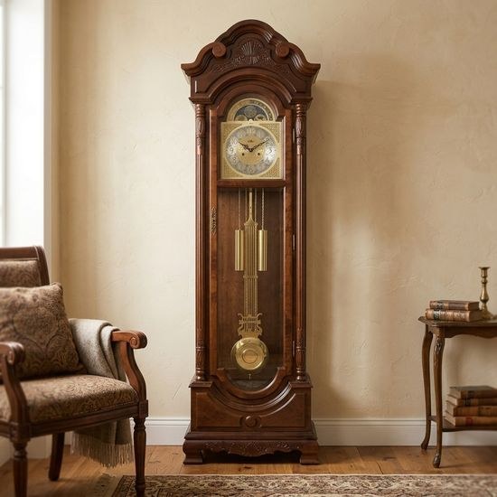 Podlahové hodiny Adler 10121 - walnut