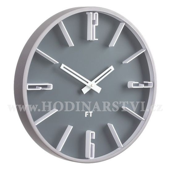 Designové nástěnné hodiny Future Time FT6010GY Numbers 30cm