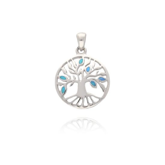 MOISS opálový stříbrný přívěsek STROM