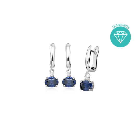 Náušnice JVD stříbrné