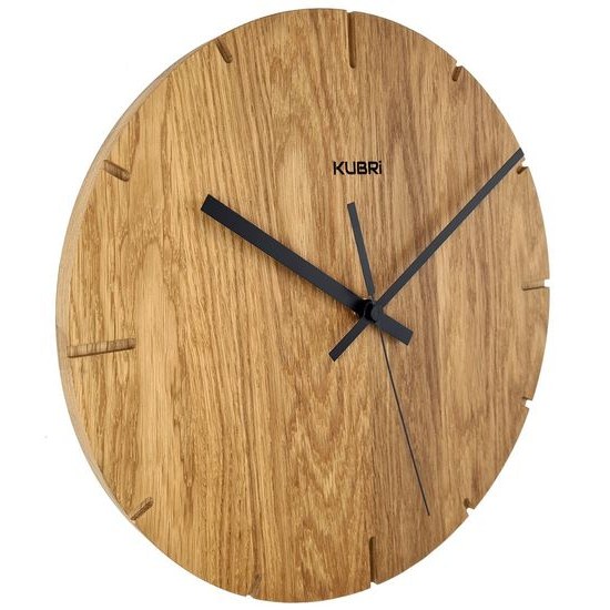 KUBRi 0021RC - Dubové hodiny české výroby řízené signálem