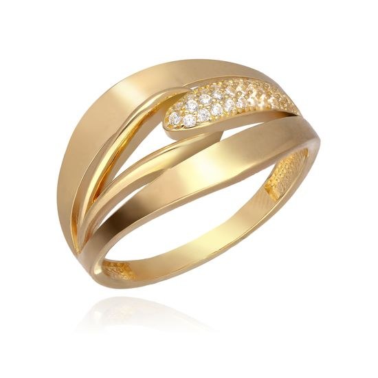MOISS prsten ze žlutého zlata