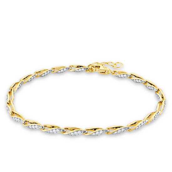 MINET Elegantní zlatý náramek Au 585/1000 3,70g