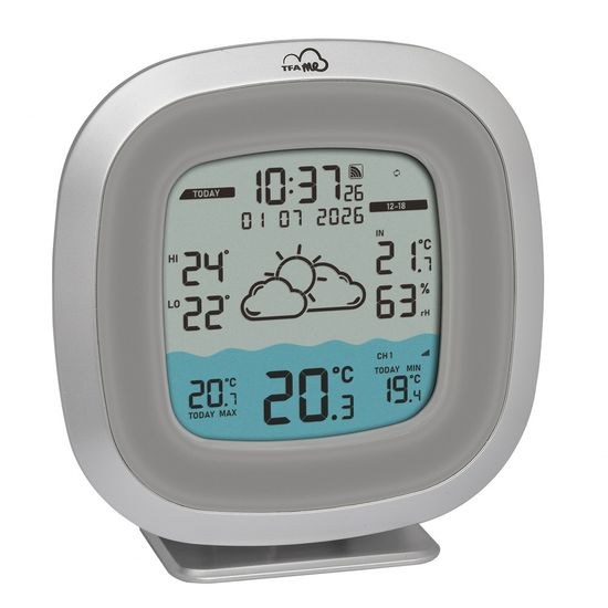 TFA 35.8114.10 - Bezdrátová WiFi meteostanice s chytrou předpovědí a bazénovým čidlem TFA.me ID-09