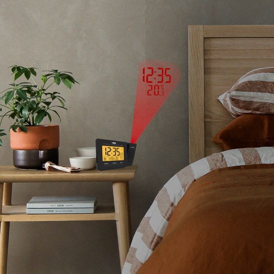 LAVVU Digitální projekční budík řízený rádiovým signálem PROJECTION s češtinou LAR0030