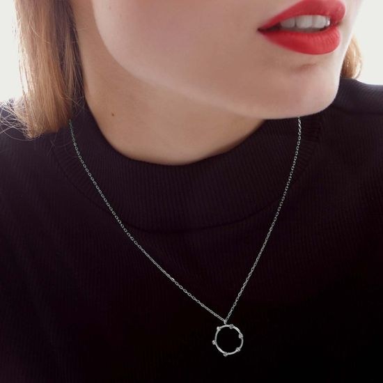 Stříbrný řetízek s přívěskem Victoria Cruz A3559-MHG