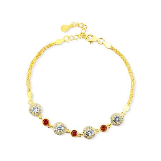 Náramek JVD SVLB0539XD5GO18 stříbrný