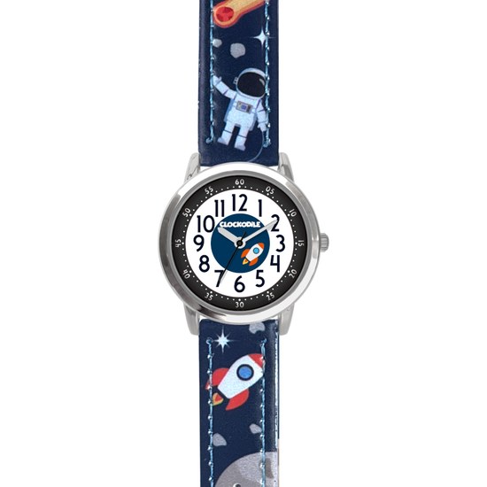 CLOCKODILE Svítící tmavě modré chlapecké VESMÍR