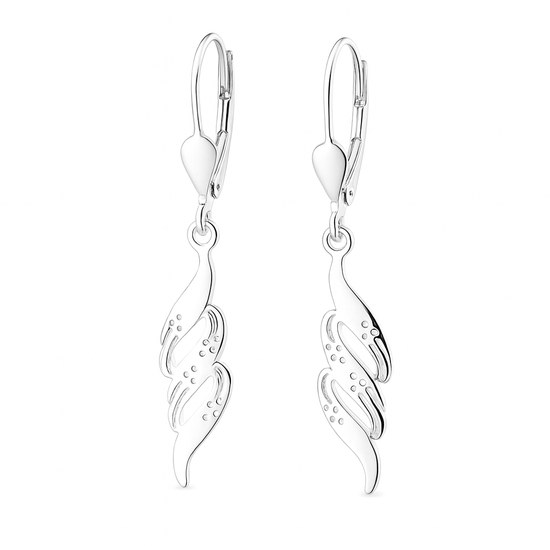 Stříbrné visací náušnice klapkové VA-3114