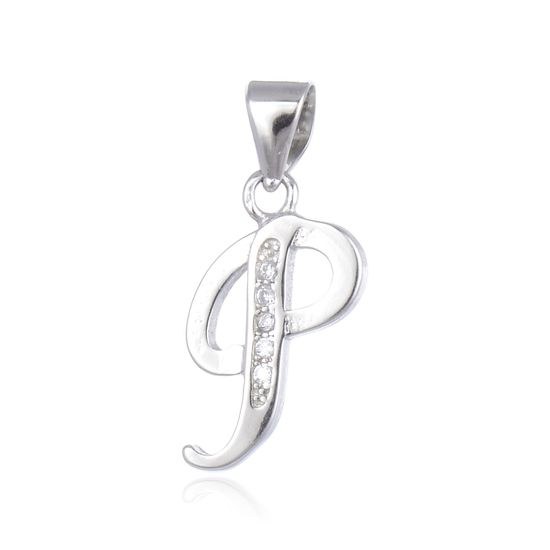 MOISS stříbrný přívěsek PÍSMENO P