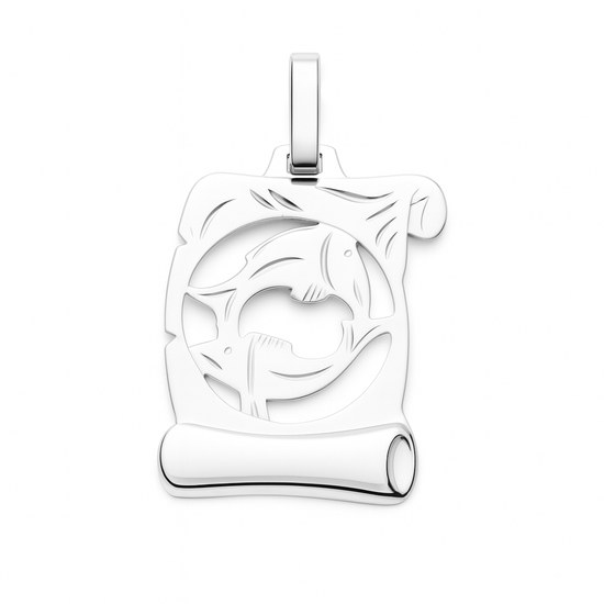 Zlatý přívěšek z bílého zlata zvěrokruh Ryby