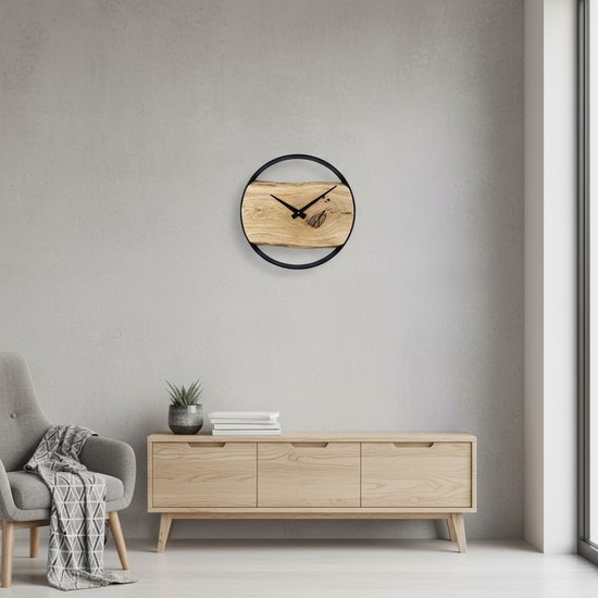 Moderní dubové hodiny české výroby KUBRi 1001A