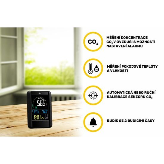Airbi CO2AIR – digitální měřič oxidu uhličitého (CO2)