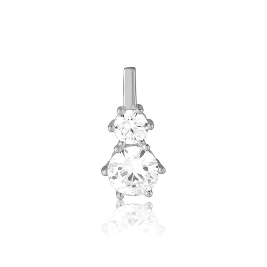 Přívěsek JVD SVLP0875SH2BI00 stříbrný