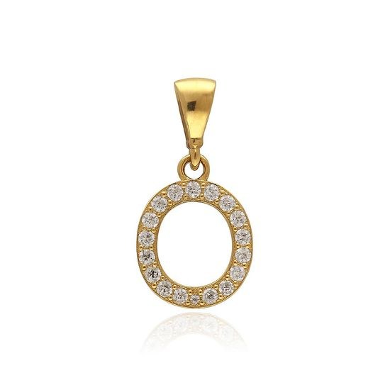 MOISS přívěsek ze žlutého zlata PÍSMENO O