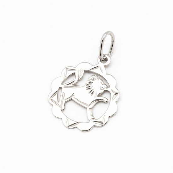 Zlatý přívěsek z bílého zlata zvěrokruh Lev