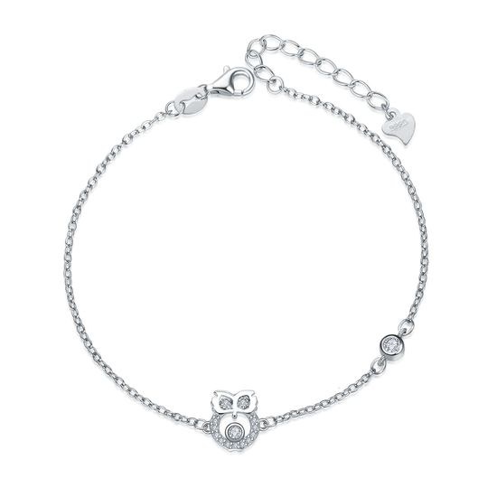 MOISS stříbrný náramek SOVA