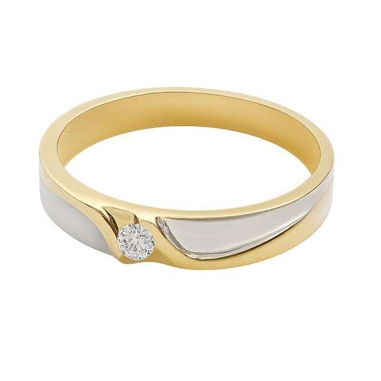 Zlatý 585/1000 prsten vícebarevný s kamenem NR246