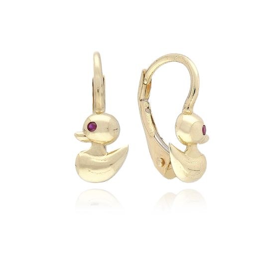 MOISS náušnice ze žlutého zlata KAČENKA