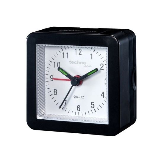 Analogový budík Modell SC black