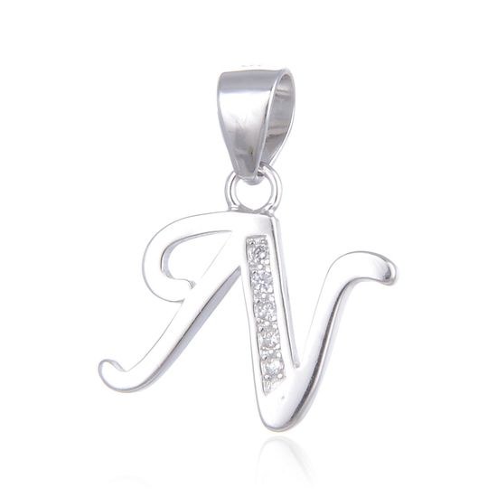 MOISS stříbrný přívěsek PÍSMENO N