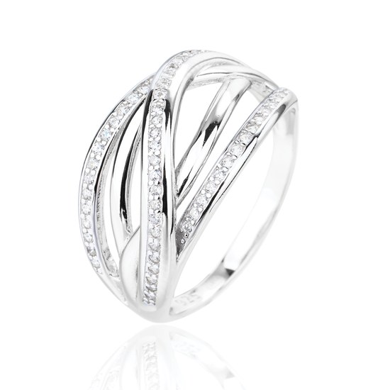 Prsten JVD SVLR1313XJ6BI stříbrný