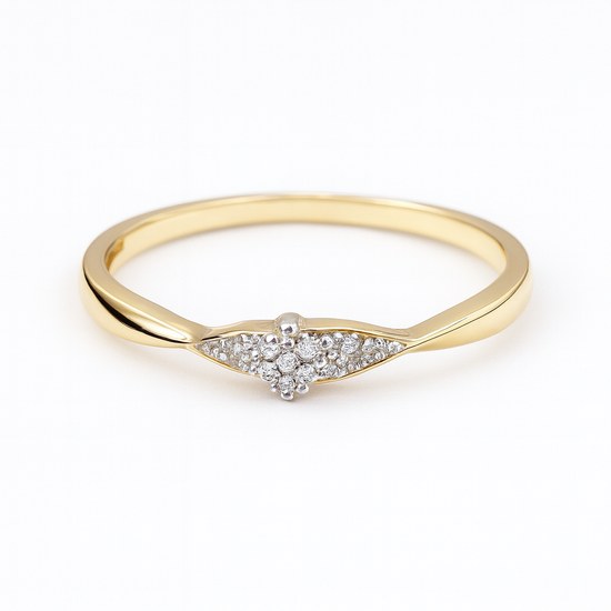 Zlatý 585/1000 prsten s brilianty 381.0734 0,08ct