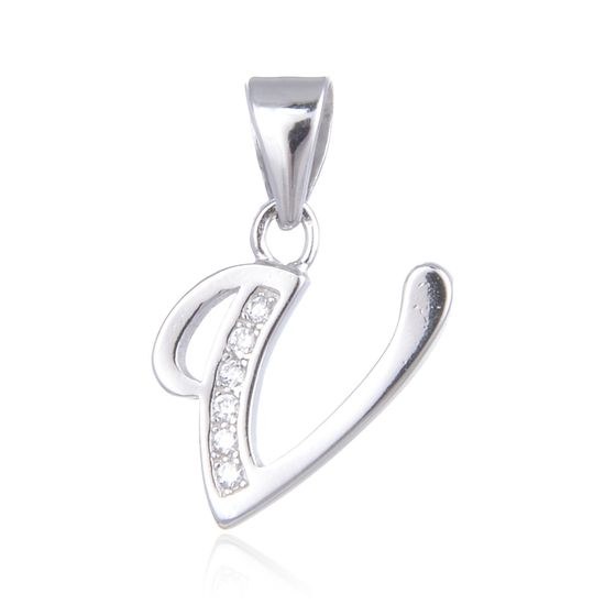 MOISS stříbrný přívěsek PÍSMENO V