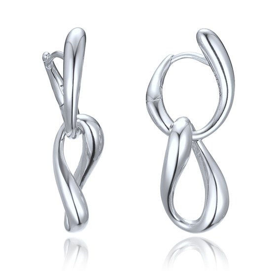 MINET Elegantní stříbrné náušnice