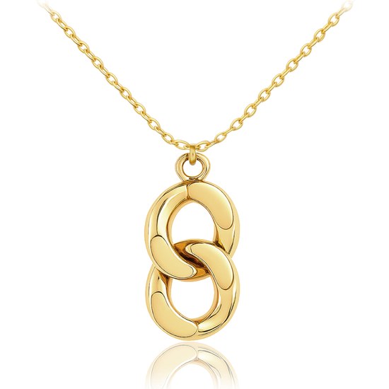 MINET Luxusní zlatý náhrdelník Au 585/1000 2,60g