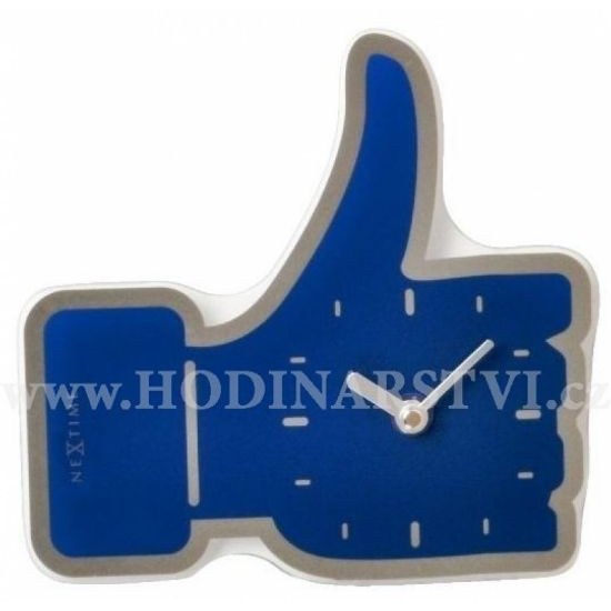 Hodiny NEXTIME 5185bl mini Facebook Like 21cm