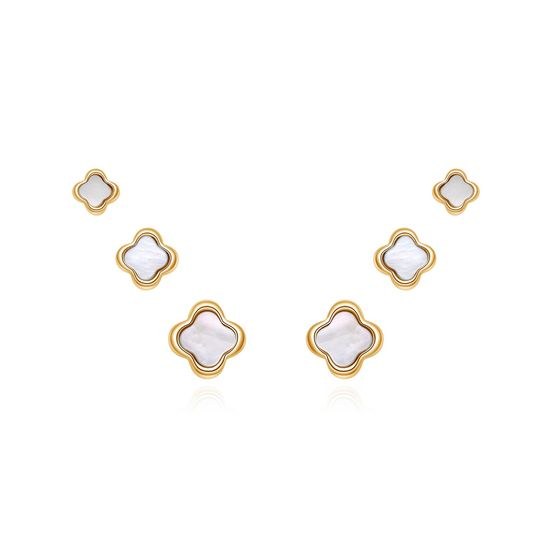 MOISS stříbrné náušnice 6-10mm - sada 3 kusů