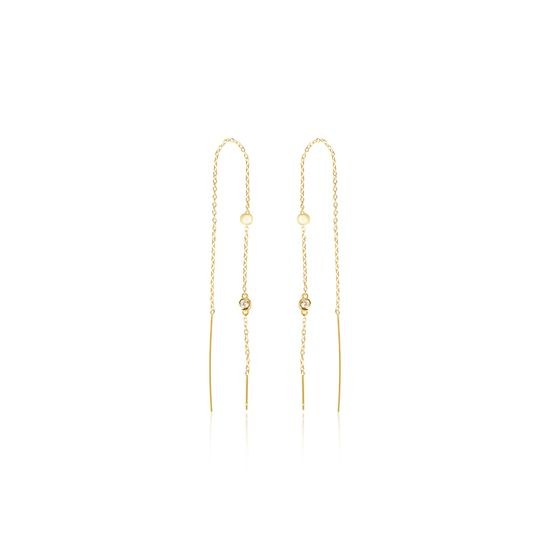 Náušnice JVD stříbrné